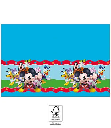 1db Papír Asztaliterítő 120x180cm MICKEY ROCK THE HOUSE