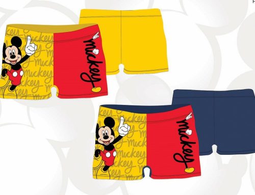 Mickey-Mouse-Badehose für Jungen – Badeboxer – dunkelblau – 98