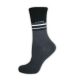 Men's socks - cotton ankle socks - 39-42 - dark gray striped - Evidence