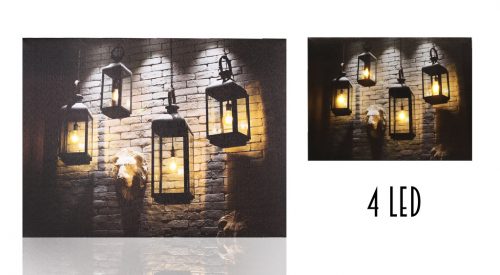 KÉP+4LED 4LÓGÓ LÁMPÁS 40*30