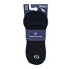 Șosete secrete din bumbac respirabil Sergio Tacchini Footies - 3 perechi/pachet - negru - 43-46