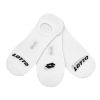 Lotto footies breathable cotton secret socks - 3 pairs/pack - white - 39-42