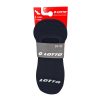 Lotto Footies atmungsaktive Secret-Socken aus Baumwolle – 3 Paar/Packung – Schwarz – 39–42