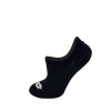 Lotto footies breathable cotton secret socks - 3 pairs/pack - black - 43-46