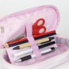 Suport stilou Barbie cu organizator interior - 23 x 5 cm