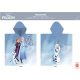 Disney Frozen Kinderponcho – 100 % Baumwolle – 60 x 120 cm – Hellblau