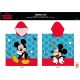 Poncho per bambini Disney Topolino - 100% cotone - 60x120 cm - blu medio