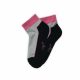 Women's cotton sports socks - with semi-plush sole - 39-42 - gray-black - Evidence