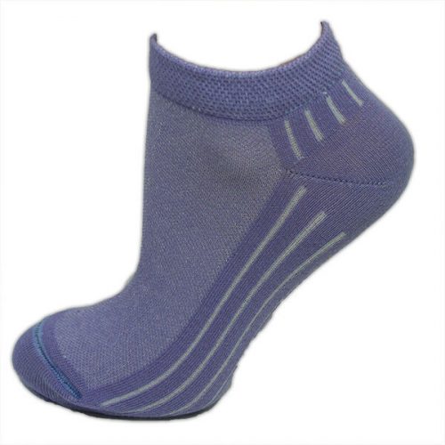 Coole Sport-Secret-Socken für Damen – Atmungsaktive Secret-Socken aus Baumwolle – 35–38 – Lila – Evidence