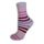 Children's ankle socks - cotton ankle socks - 31-34 - purple striped - Evidence