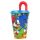 Sonic the Hedgehog plastic straw cup - 430 ml