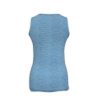 Completo intimo sportivo in cotone da donna in due pezzi - mutandine sportive - top con spalline spesse - blu denim - S