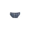 Women's two-piece cotton sports underwear set - sports panties-thick strap top - dark blue-grey - M