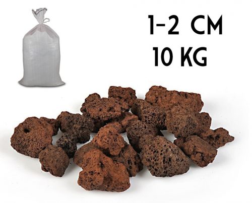 LÁVA KŐ BARNA1-2CM10KG/ZSÁK