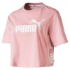 Puma women's sports t-shirt with high cotton content - light pink - L