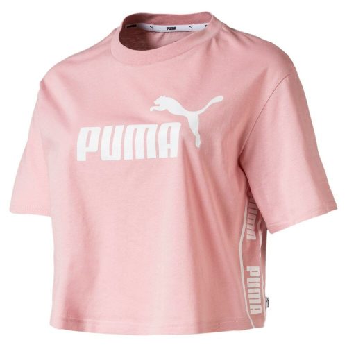 Puma women's sports t-shirt with high cotton content - light pink - M