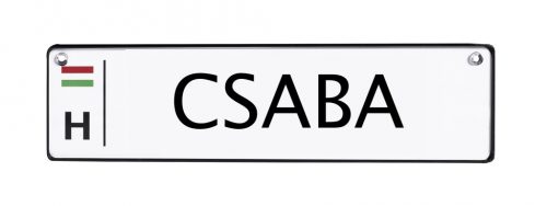 KRESZTÁBLA "CSABA"