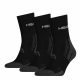 Head unisex sports socks - breathable with semi-plush sole 3 pairs - black - 35-38