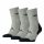 Head unisex sports socks - breathable with semi-plush sole 3 pairs - gray - 35-38