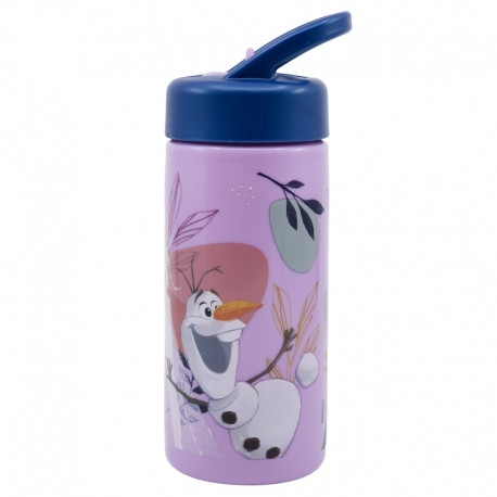 MŰANYAG SZÍVÓSZÁLAS PALACK 410 ML Disney Jégvarázs