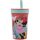 Plastový, nepropustný silikonový kelímek na myš Disney Minnie - 420 ml