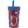 Spider-Man plastic, leak-proof silicone straw cup - 420 ml