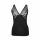 Women's high cotton two-piece underwear set - black - S