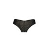 Women's underwear set with flower pattern - black - S