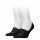 Head footie unisex breathable secret socks 2 pairs/pack - cotton secret socks - black - 35-38