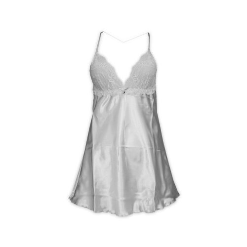 Women's satin lace - babydoll - champagne - L