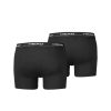 Head Basic Herren-Unterhose – Boxershorts aus Baumwolle – 2 Stück/Packung – Schwarz – S