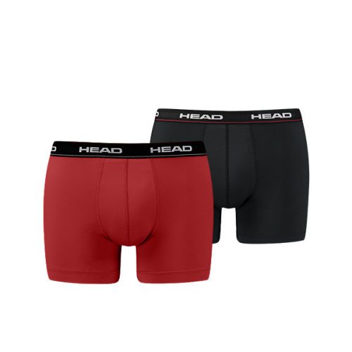 Head Microfiber Men's underpants - microfiber boxer briefs - 2 pcs/pack - red-black - M