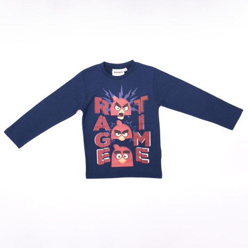 Angry Birds boy's long-sleeved t-shirt - cotton t-shirt - dark blue_104