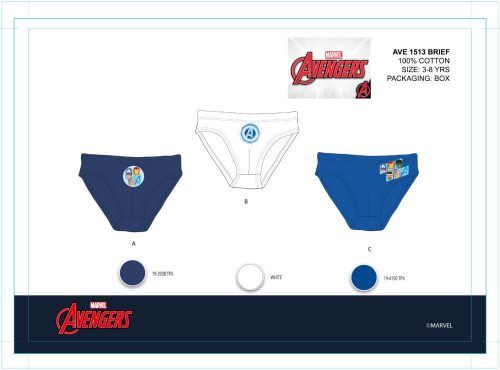 Intimo ragazzo Avengers - intimo in cotone 3 pezzi - 98-104