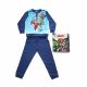 Long thin cotton children's pajamas - Avengers - with Iron Man pattern - Jersey - dark blue - 104