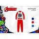 Winter cotton interlock children's pajamas - Avengers - red - 110