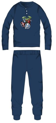 Avengers Winter Dicker Kinderpyjama – Baumwollflanellpyjama – Dunkelblau – 104