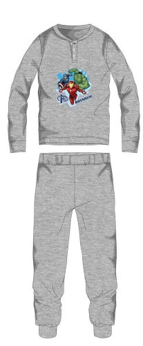 Pigiama invernale per bambini in cotone Avengers - pigiama interlock - grigio - 104