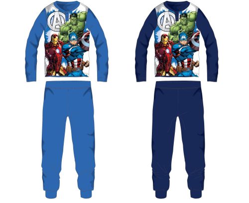 Avengers cotton jersey children's pajamas - medium blue - 116