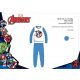 Avengers children's jersey pajamas - cotton pajamas - medium blue - 98