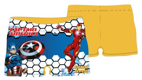 Boxer da bagno per ragazzo Avengers - giallo - 110