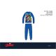 Avengers Kinderpyjama – Jersey-Baumwollpyjama – Mittelblau – 128