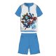 Pigiama estivo per bambini a maniche corte Avengers - pigiama jersey di cotone - azzurro - 128