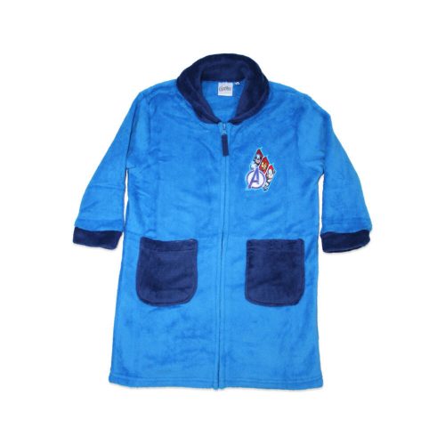 Children's warm robe - Coral - Avengers - medium blue - 104