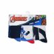 Children's cotton ankle socks - 3 pairs - Avengers - dark blue-grey-mid blue - 31-34