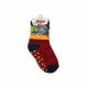 Non-slip children's ankle socks - Avengers - plush - yellow-red - 23-26