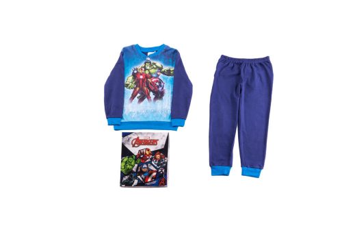 Thick cotton children's pajamas - Avengers - dark blue-blue - 110