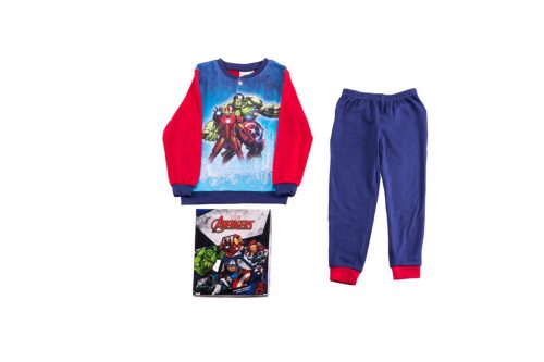 Thick cotton children's pajamas - Avengers - dark blue-red - 110