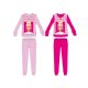 Barbie Winterpyjama aus dicker Baumwolle für kleine Mädchen – Flanell – Hellrosa – 122