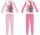 Barbie cotton jersey children's pajamas - pink - 104